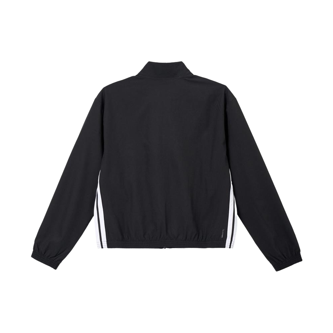 (W) 아디다스 트레인 에센셜 삼선 우븐 웜업 자켓 블랙 화이트 - KR 사이즈((W) Adidas Train Essentials 3-Stripes Woven Warm-Up Jacket Black White - KR Sizing) - 2