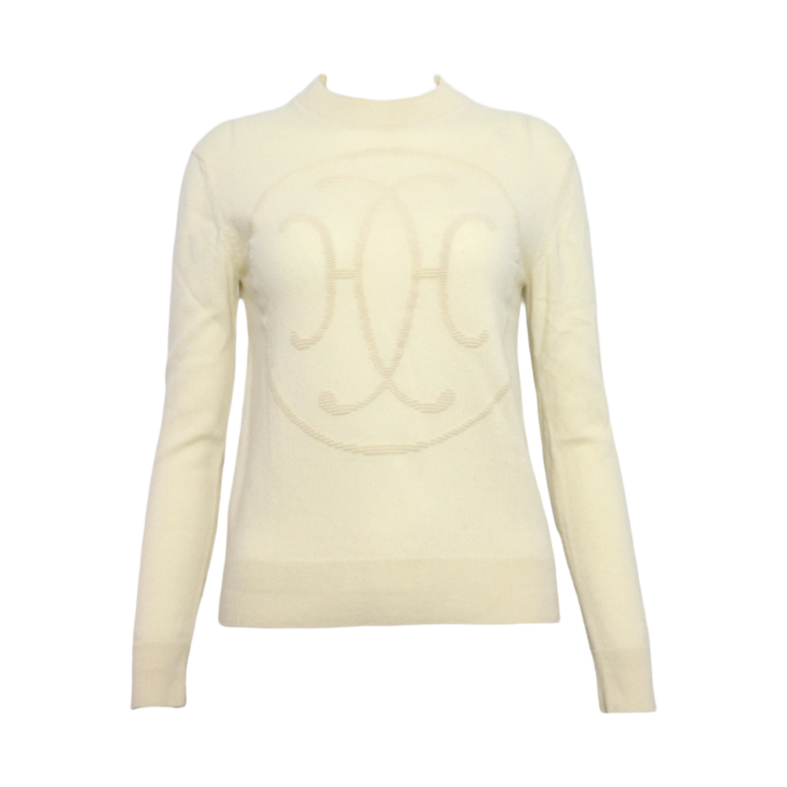 ITA7IHIOBPSU Hermes H Lift Cashmere Blend Beige Women's Knit T-Shirt