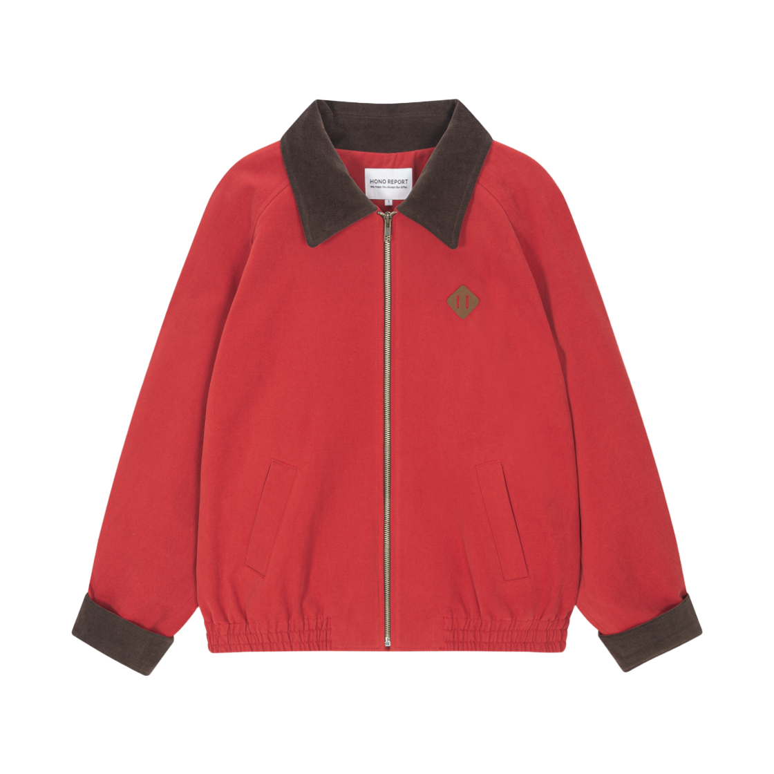 호노 리포트 래시탭 래글런 자켓 레드(Hono Report Lash Tab Raglan Jacket Red)