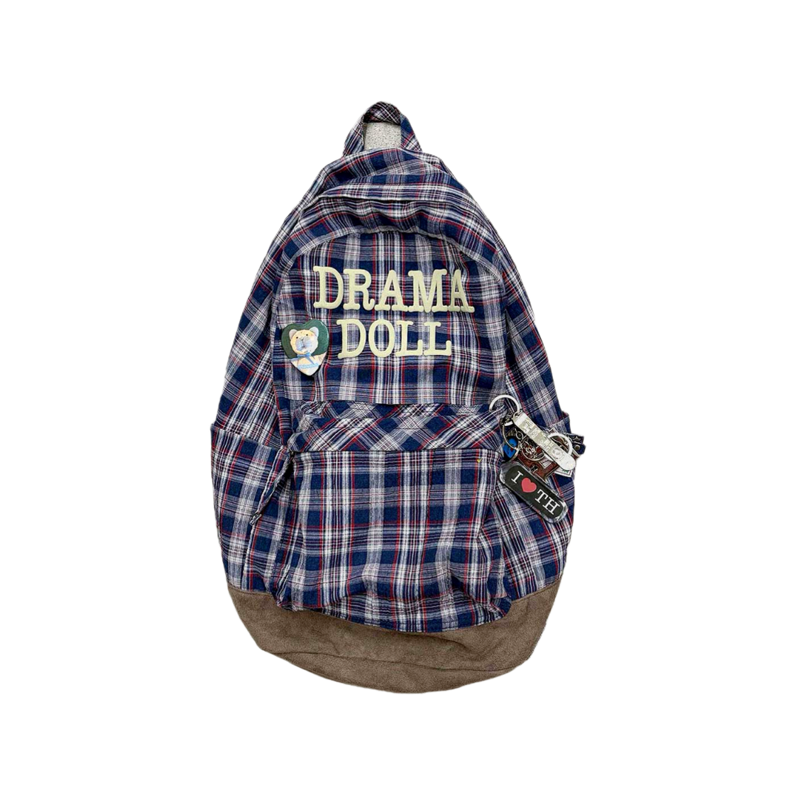 스컬프터 플레이드 백팩 네이비 체크(Sculptor Plaid Backpack Navy Check)