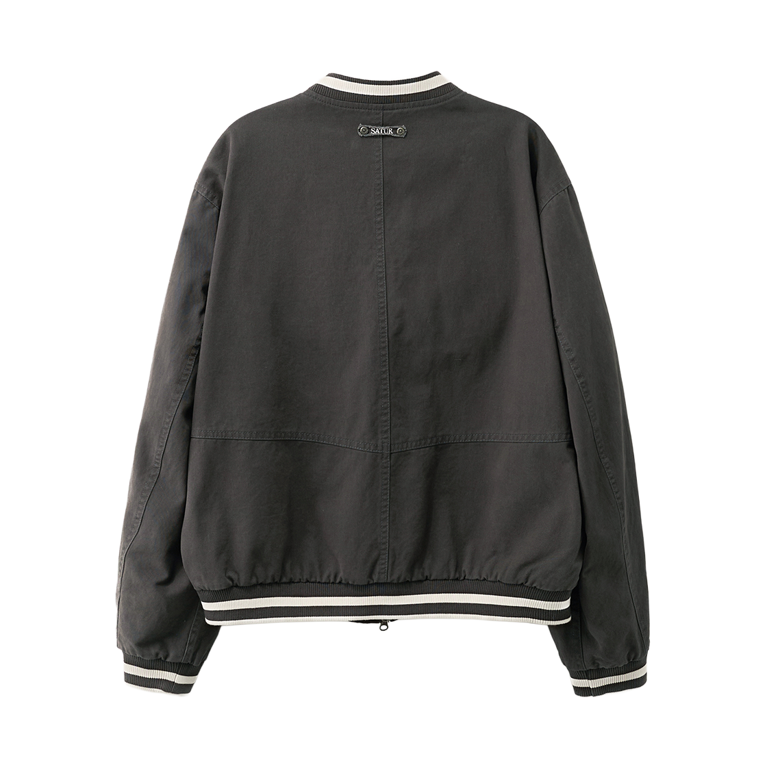 세터 90s 플레이백 바시티 자켓 그레이(SATUR 90s Playback Varsity Jacket Gray) - 2