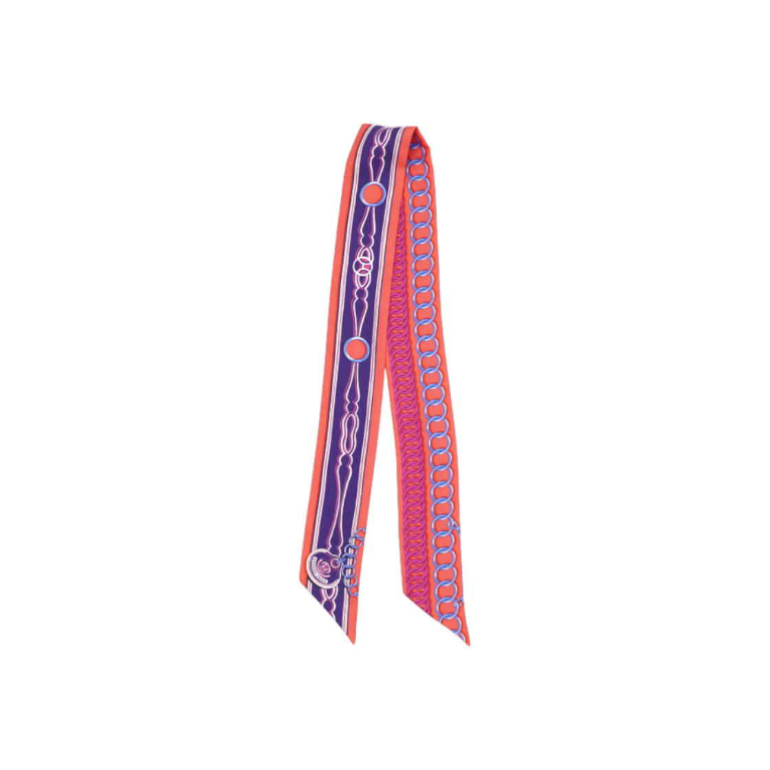 ITT9HPO4AM9U Hermes Maillons 100% Silk Twilly Scarf