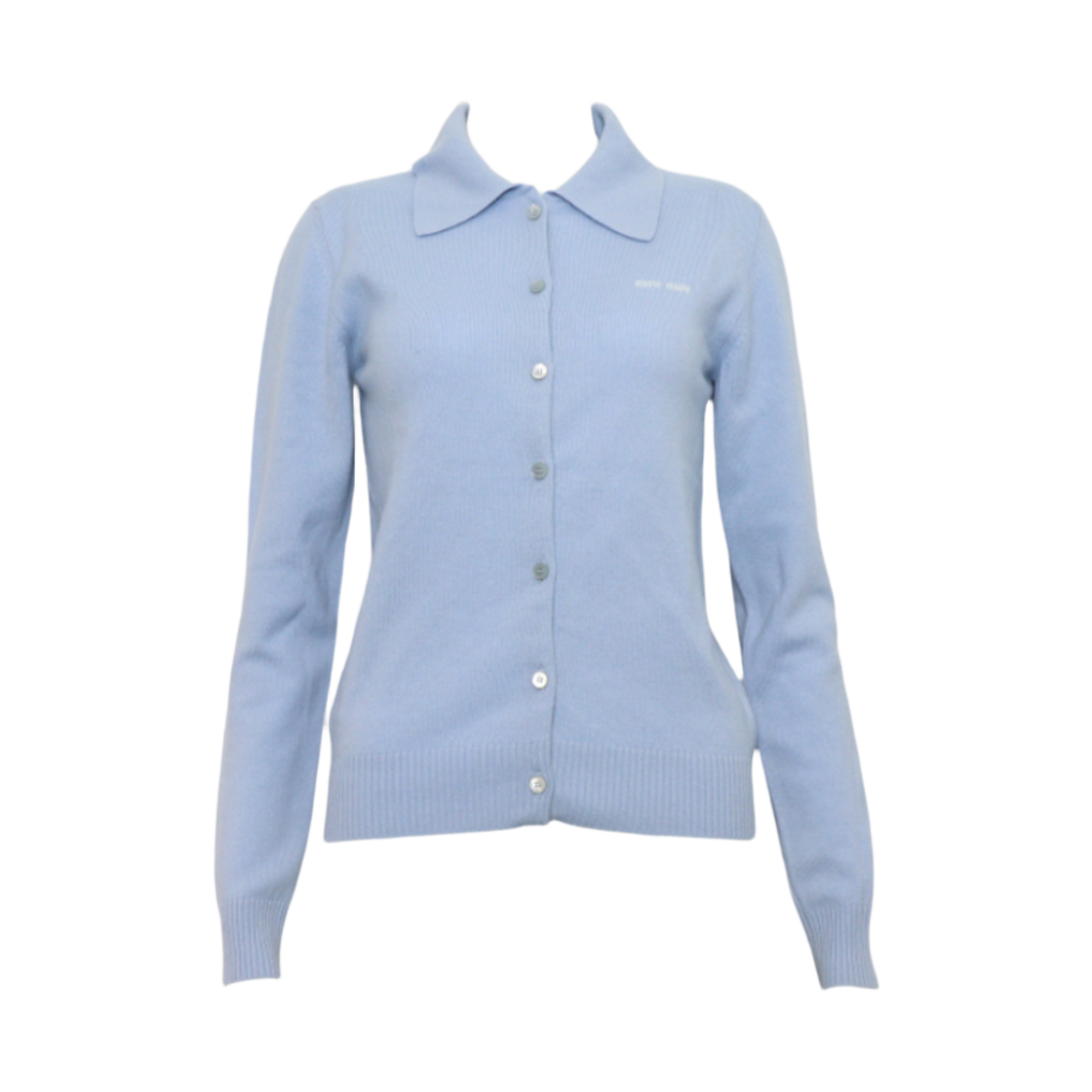 미우미우 MMF890 캐시미어 인타르시아 로고 여성 니트 가디건aa60187(Miu Miu MMF890 Cashmere Intarsia Logo Women's Knit Cardigan)