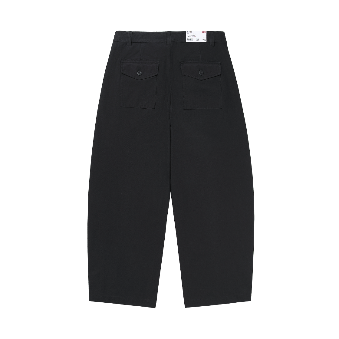 (W) 유니클로 저지 배럴 레그 팬츠 블랙 - JP((W) Uniqlo Jersey Barrel Leg Pants Black - JP) - 2