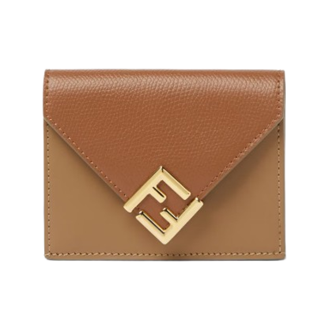 펜디 FF 다이아몬드 레더 월렛 브라운(Fendi FF Diamond Leather Wallet Brown)