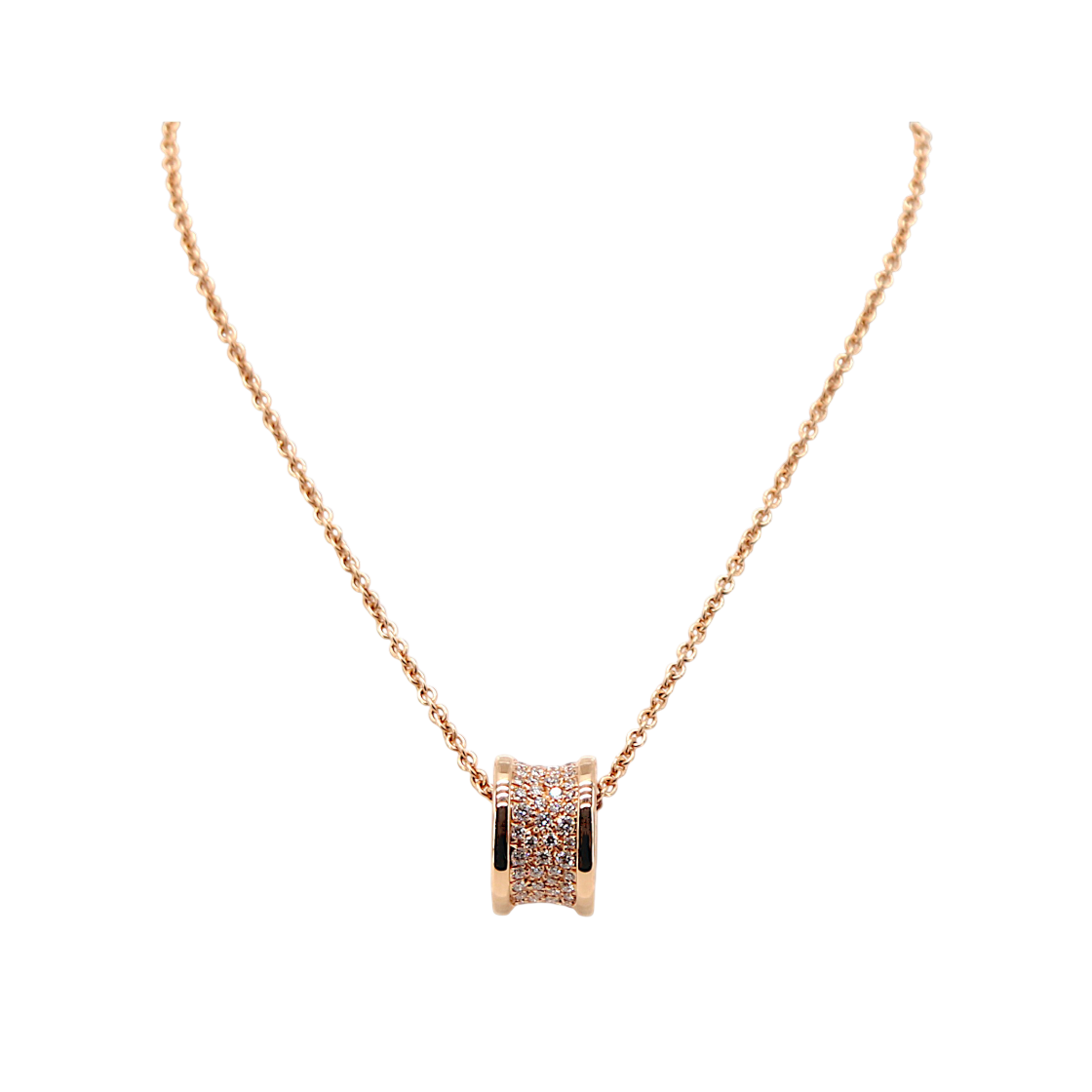 불가리 비제로원 네크리스 파베 로즈골드 348035(Bulgari B.Zero1 Pave Necklace in Rose Gold 348035)
