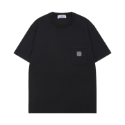 [25% 쿠폰] Stone Island Organic Cotton Jersey Fissato Effect Slim-Fit Short-Sleeve T-Shirt with Compass Patch Black
