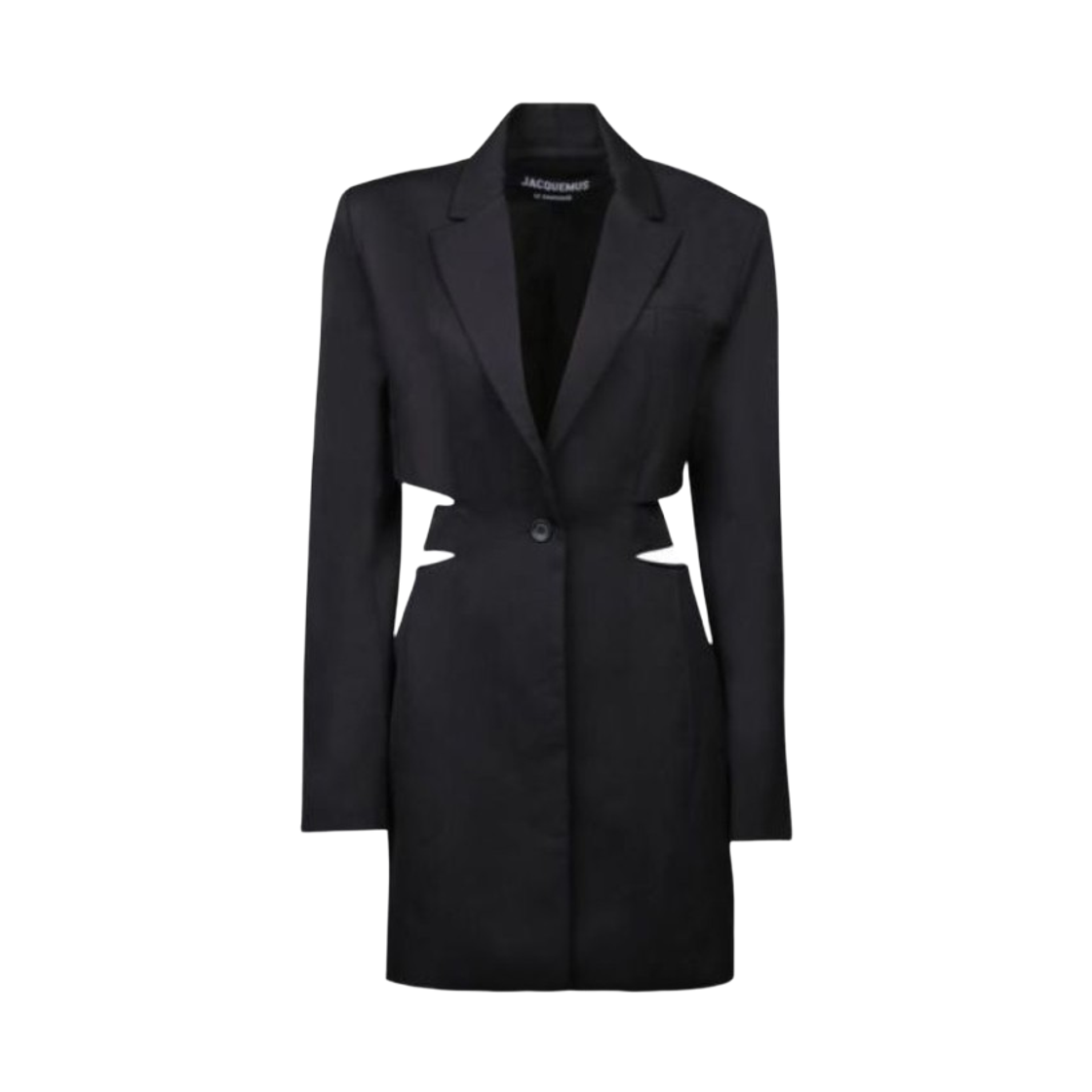 (W) 자크뮈스 라 로브 바리 드레스 블랙((W) Jacquemus La Robe Bari Dress Black) - 1