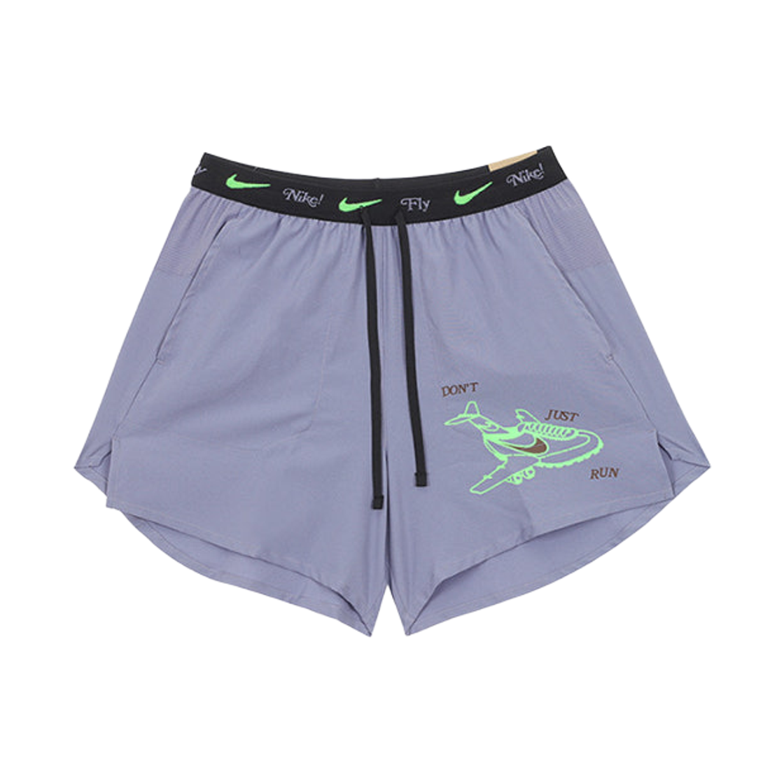 IF2042-506 Nike Stride Fly Nike Dri-Fit 5 Inch Brief Lined Running Shorts Iron Purple Black - US/EU