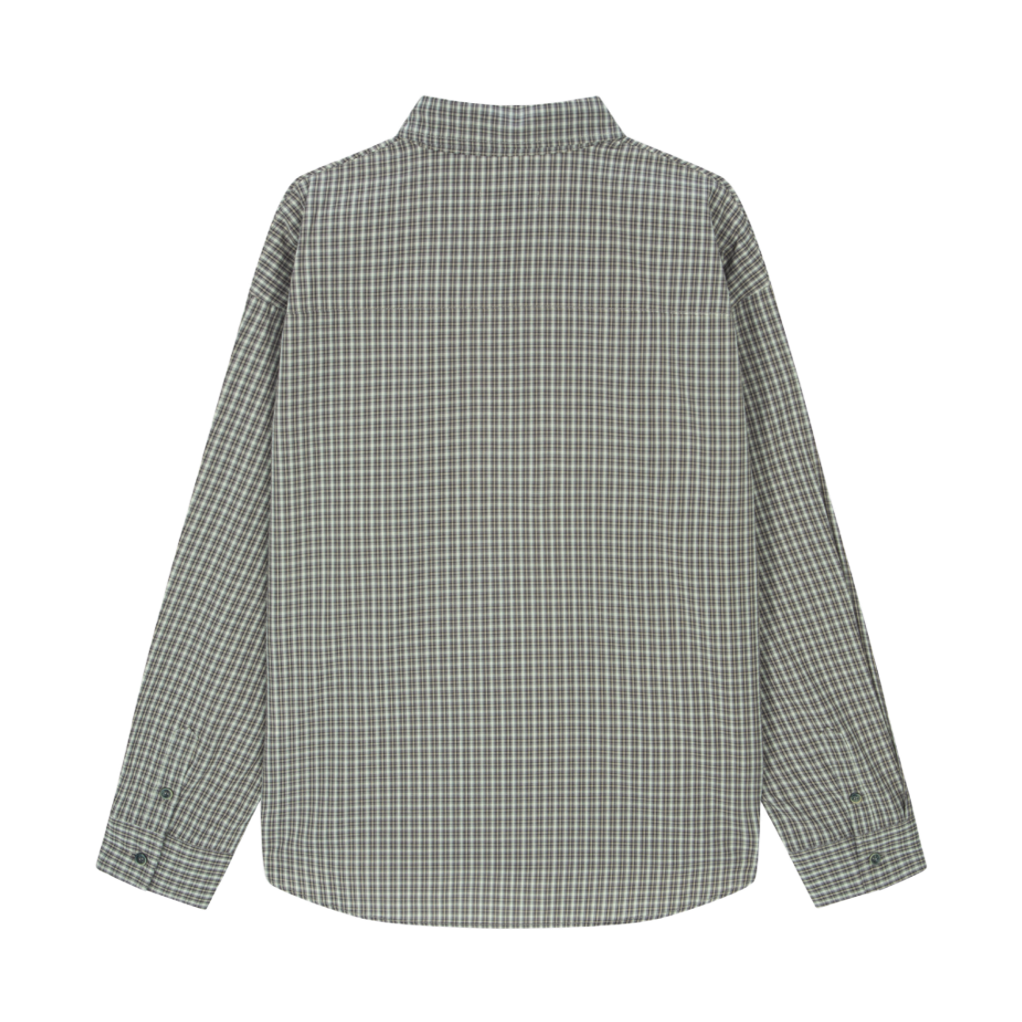 호노 리포트 오버핏 체크 셔츠 그레이 베이지(Hono Report Overfit Check Shirts Gray Beige) - 2