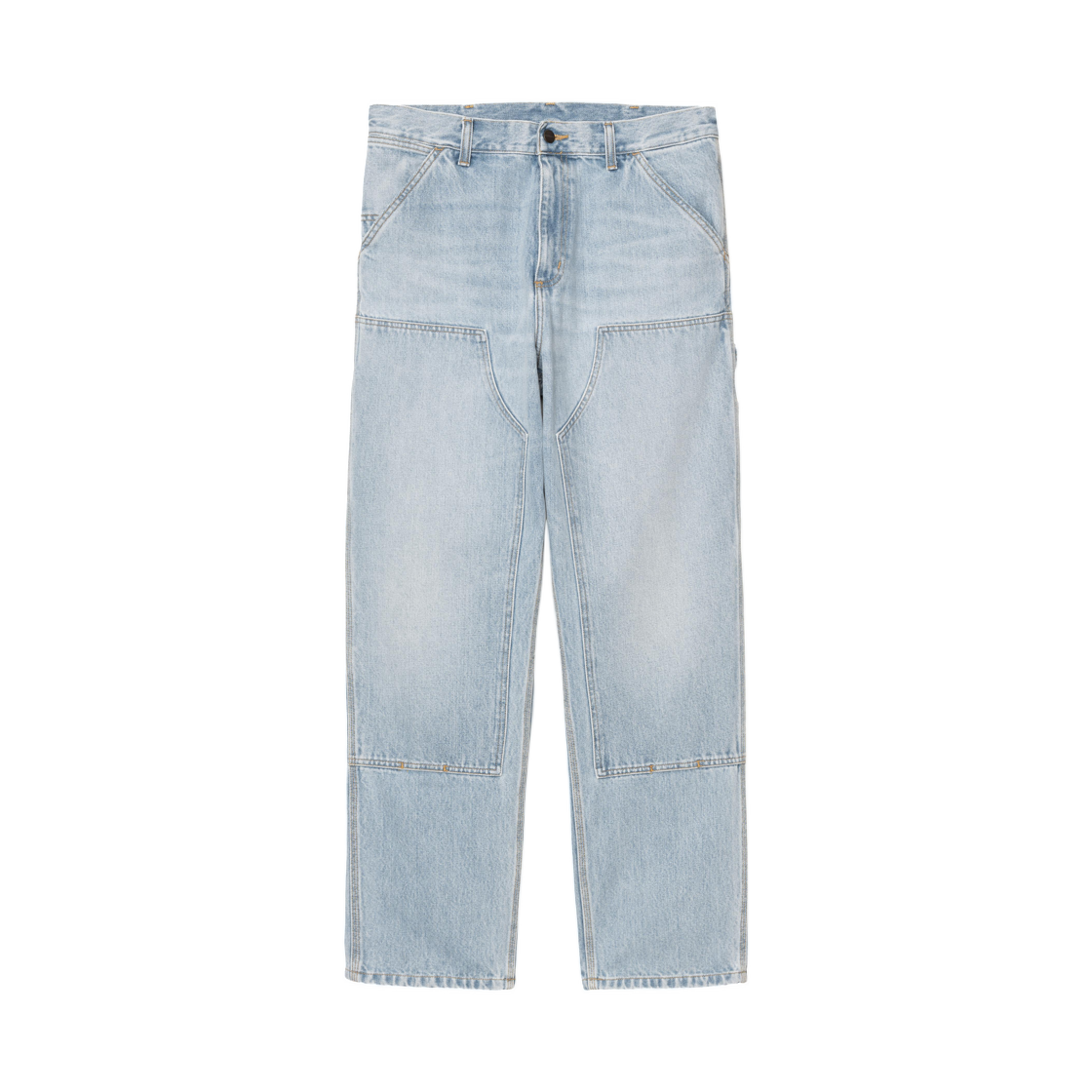칼하트 WIP 더블 니 팬츠 블루 원 블리치드(Carhartt WIP Double Knee Pant Blue Worn Bleached) - 2