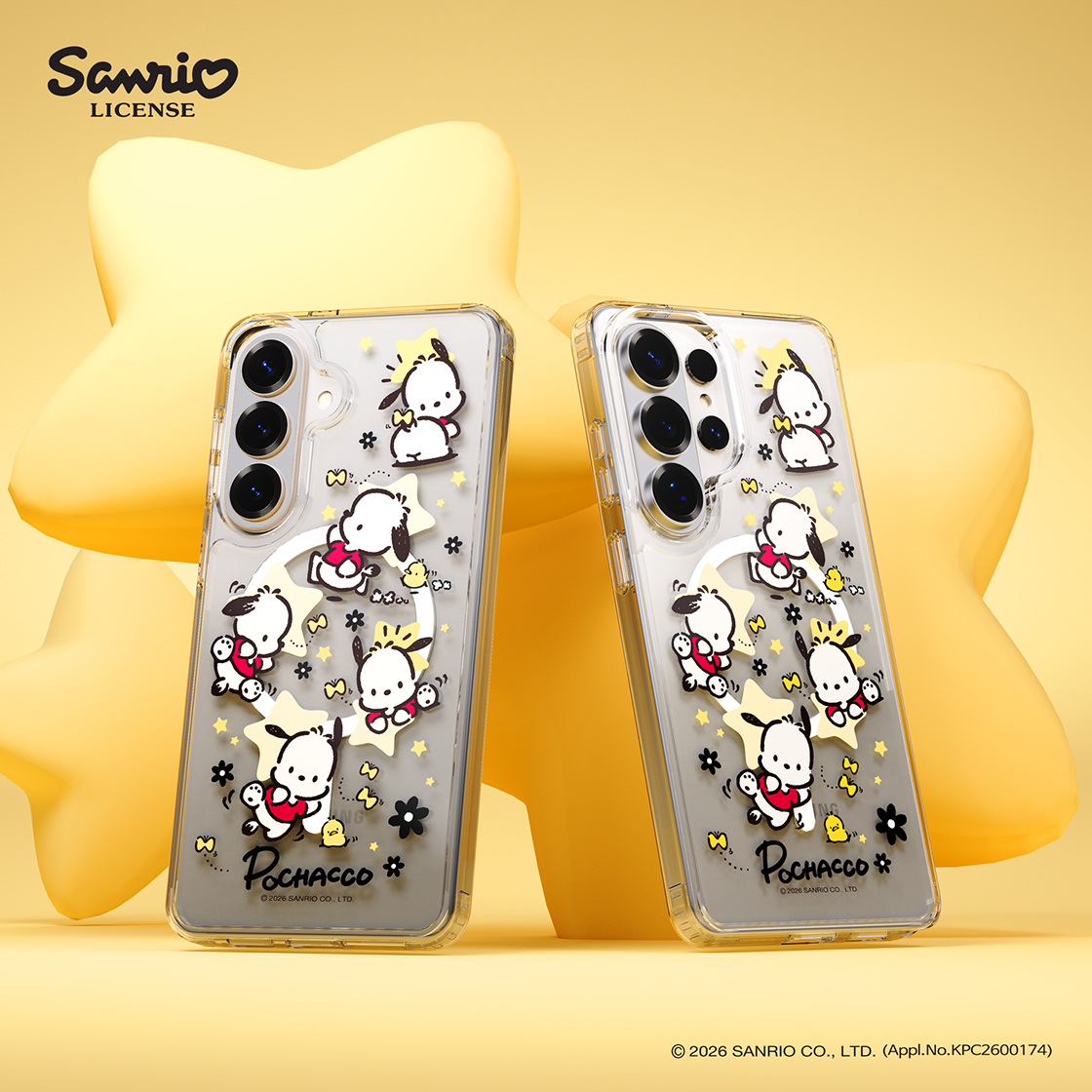 에스엘비에스 포차코 패턴 클리어 마그넷 케이스 for S26 Series(SLBS POCHACCO Pattern Clear Magnet Case for S26 Series) - 2