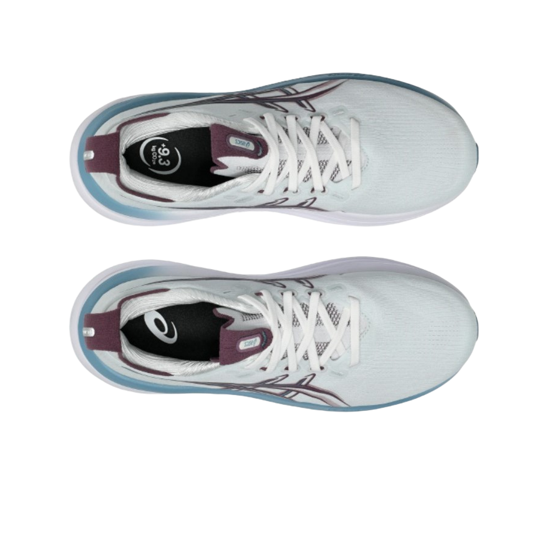 (W) 아식스 젤 님버스 28 아크틱 블루 벨벳 퍼플 - D 와이드((W) Asics Gel-Nimbus 28 Arctic Blue Velvet Purple - D Wide) - 2