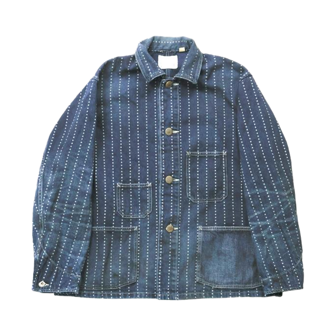 풀카운트 2051HW 와바시 초어 자켓 HW 인디고 와바시(Fullcount 2051HW Wabash Chore Jacket HW Indigo Wabash)