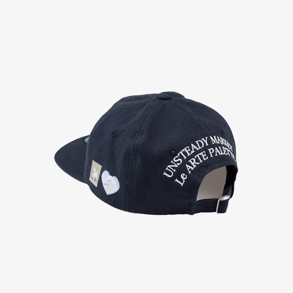 언스테디마켓 빈티지 볼캡 네이비(Unsteadymarket Vintage 6 Panel Cap_Navy) - 4