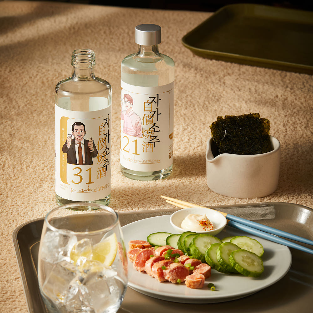 자가소주 스페셜 에디션 김부장 31도 송과장 21도 세트(The Story Of General Manager Kim Andong Soju Special Edition) - 4