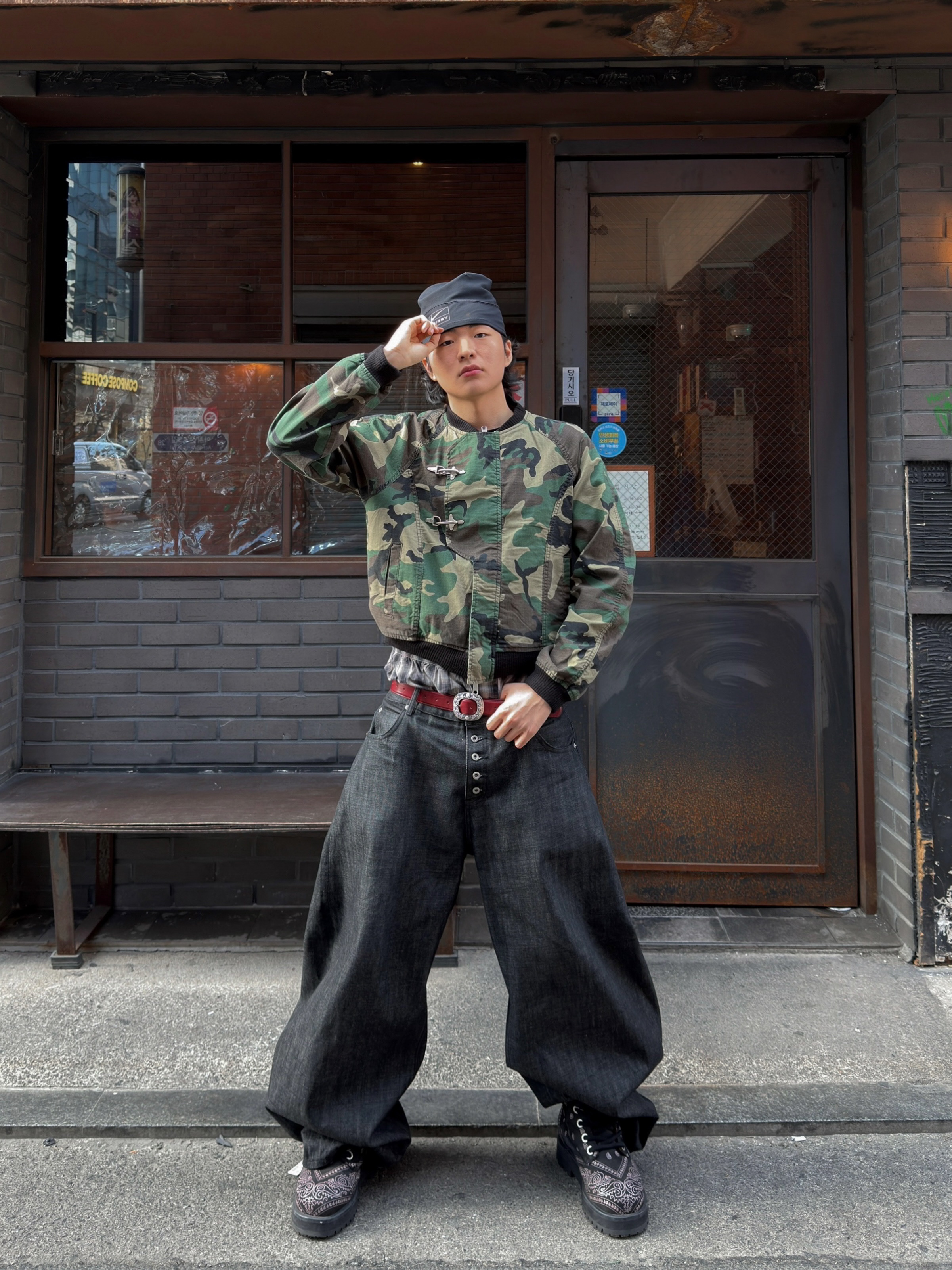 Nike x Stussy Skull Cap Black, Stussy Boxer Shorts Multi (3 Pack) 착용 스타일 - 3