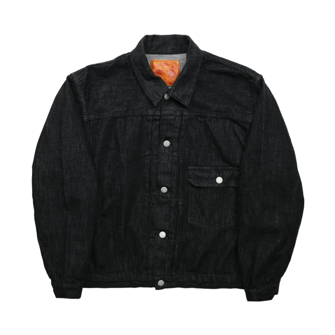 2107BKSS Fullcount 2107BKSS Type 1 Super Smooth Denim Jacket Black