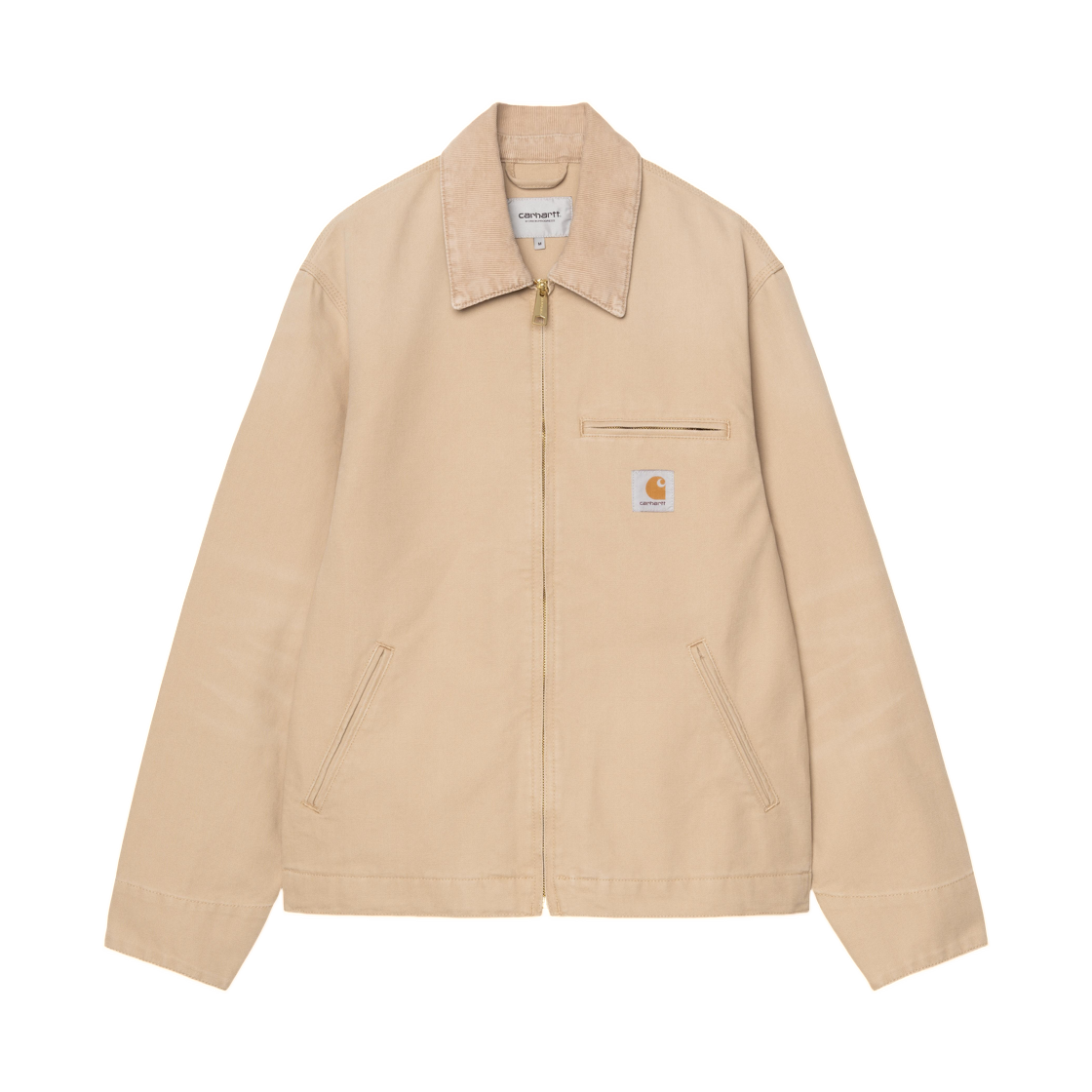 칼하트 WIP 디트로이트 자켓 더스티 H 브라운 스톤 캔버스(Carhartt WIP Detroit Jacket Dusty H Brown Stone Canvas) - 1
