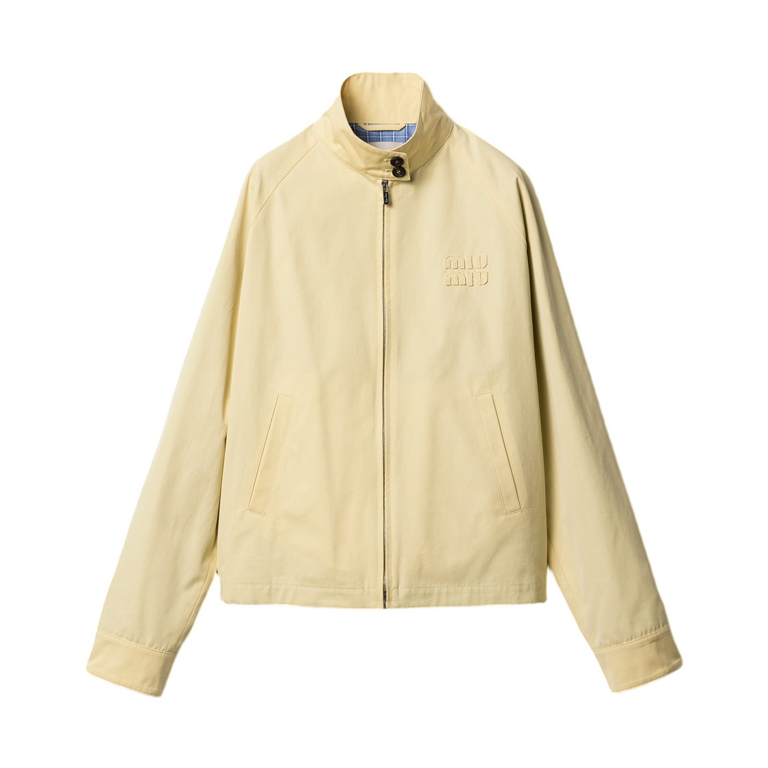 ML1463-1BMS-F0032 (W) Miu Miu Poplin Blouson Jacket Vanilla