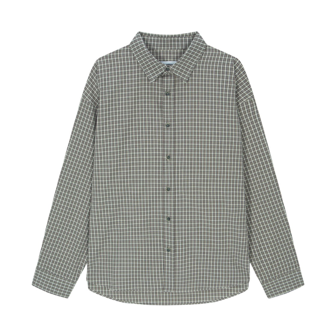 호노 리포트 오버핏 체크 셔츠 그레이 베이지(Hono Report Overfit Check Shirts Gray Beige) - 1