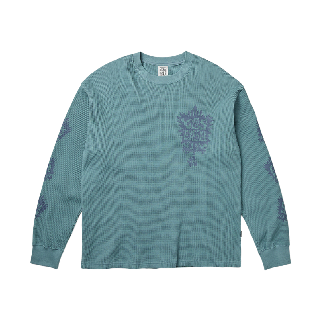 [더블적립] 예스아이씨 예스 스탬프 와플 롱슬리브 라이트 블루