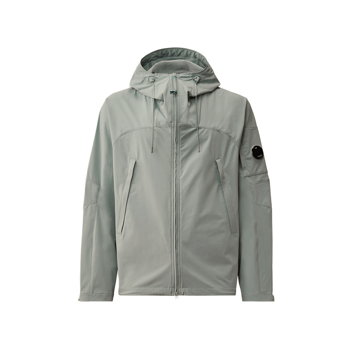 C.P. 컴퍼니 프로 텍 후디드 렌즈 자켓 실버 블루 - 26SS(C.P. Company Pro Tek Hooded Lens Jacket Silver Blue - 26SS)