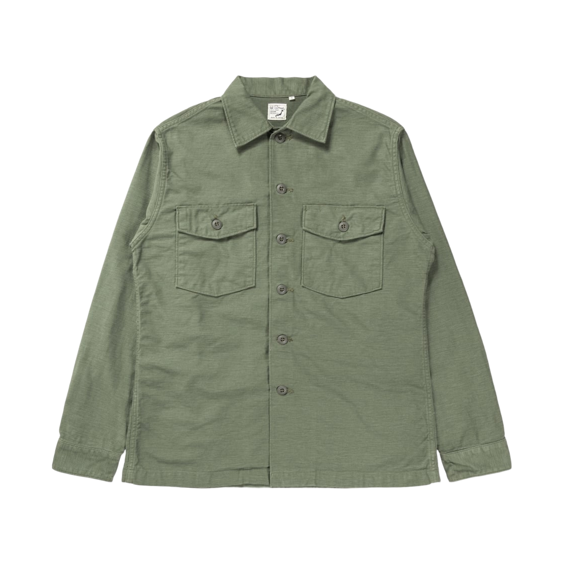 오어슬로우 8045 US 아미 퍼티그 셔츠 그린(Orslow 8045 US Army Fatigue Shirt Green)