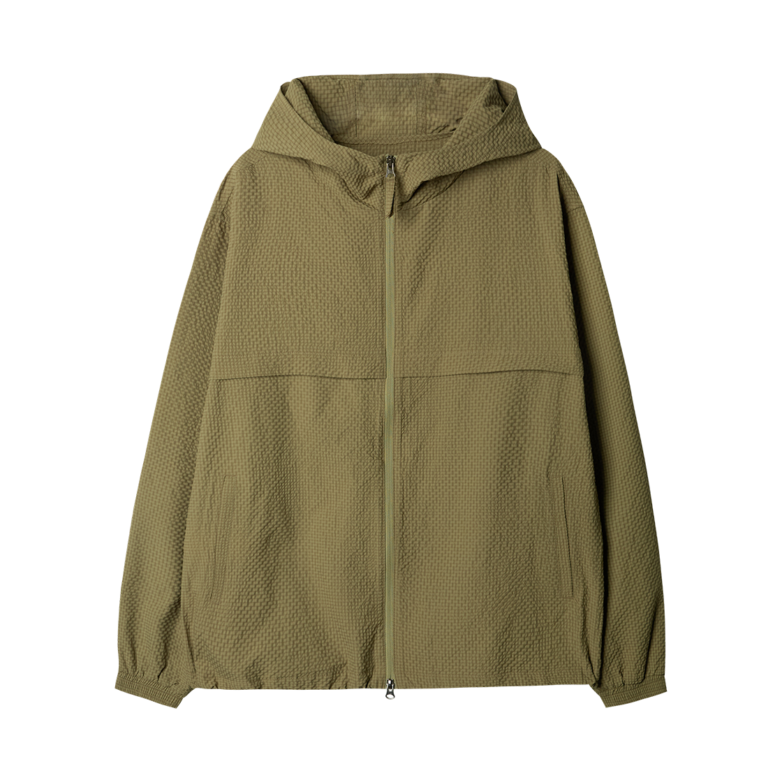 YGS1JK303ACN Yale Seersucker Check Windbreaker_Green