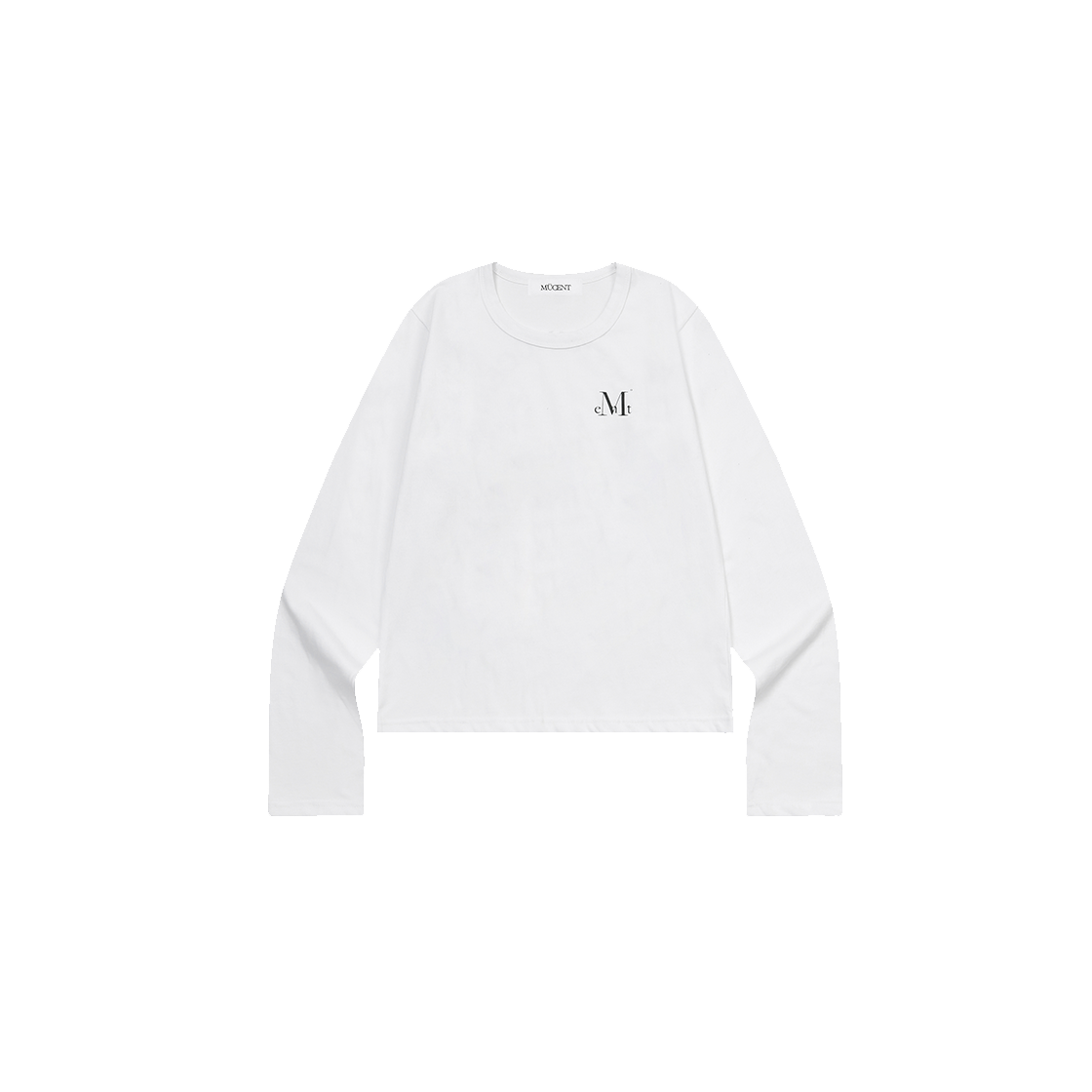 무센트 시그니처 백 라운드 원형 로고 긴팔 티 (2컬러) 화이트(MUCENT Signature Back Logo Long Sleeve T (2Color) White) - 2