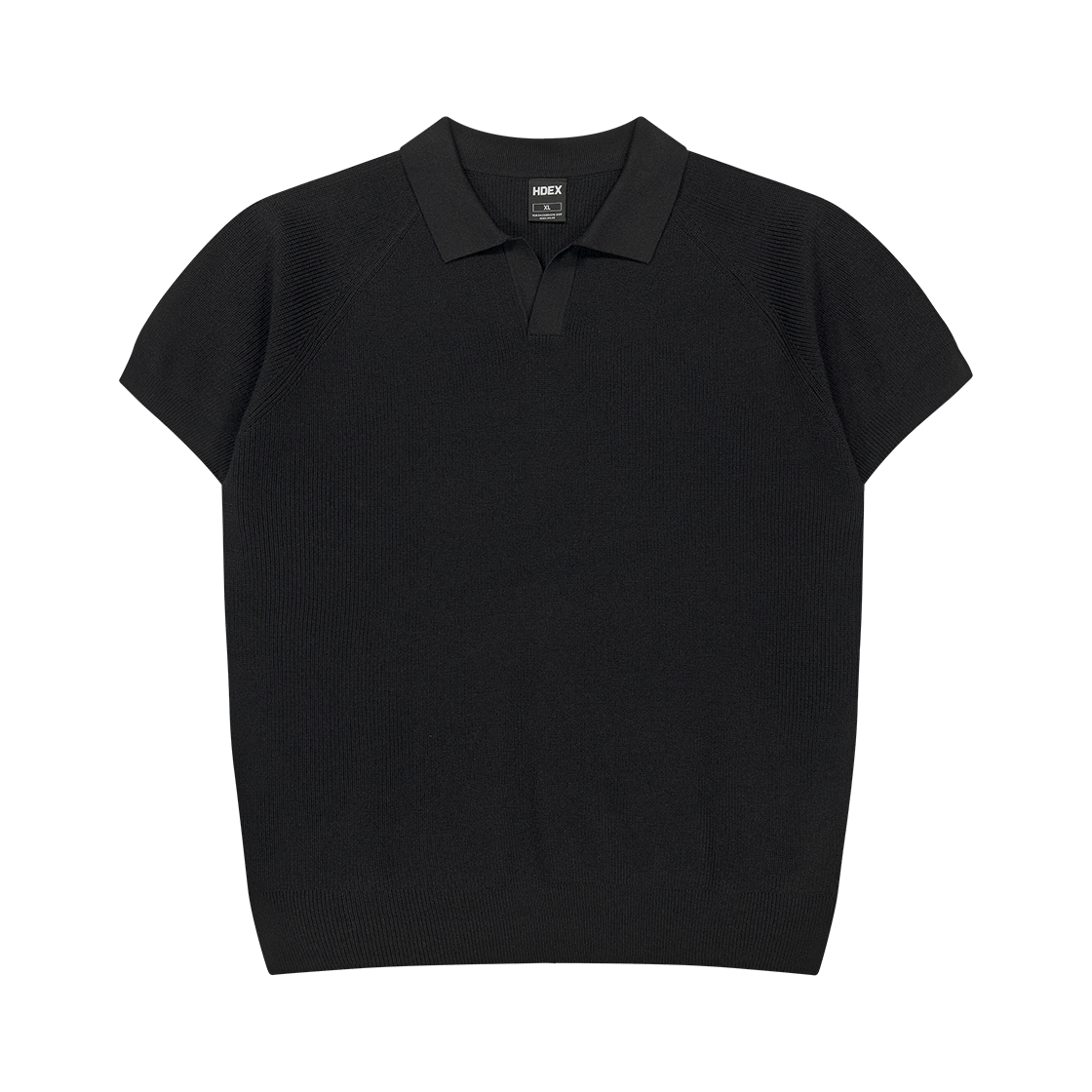H1AM1MLKN010BK HDEX EZ Muscle Fit Open Pique Knit Black