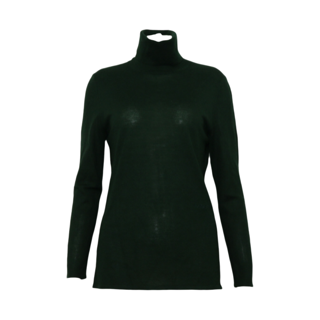 ITF68EKSVHI9 Burberry Green Cashmere Blend Unisex Turtleneck Sweater