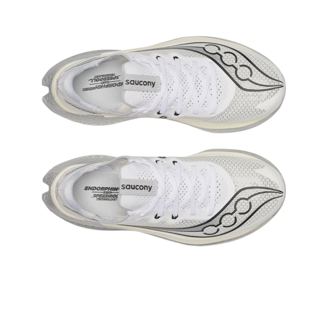 (W) 써코니 엔돌핀 프로 5 화이트 블랙((W) Saucony Endorphin Pro 5 White Black) - 2