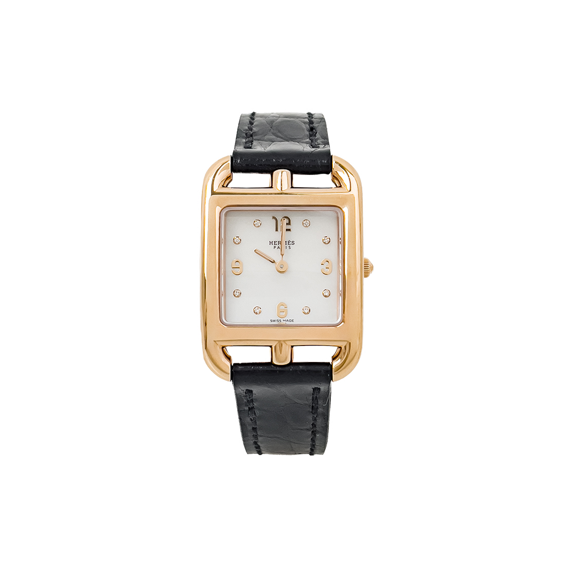 에르메스 케이프코드 PM 18K 로즈골드 다이아몬드(6HA0179)(Hermes Cape Cod PM 18K Rose Gold Diamond Watch (6HA0179))