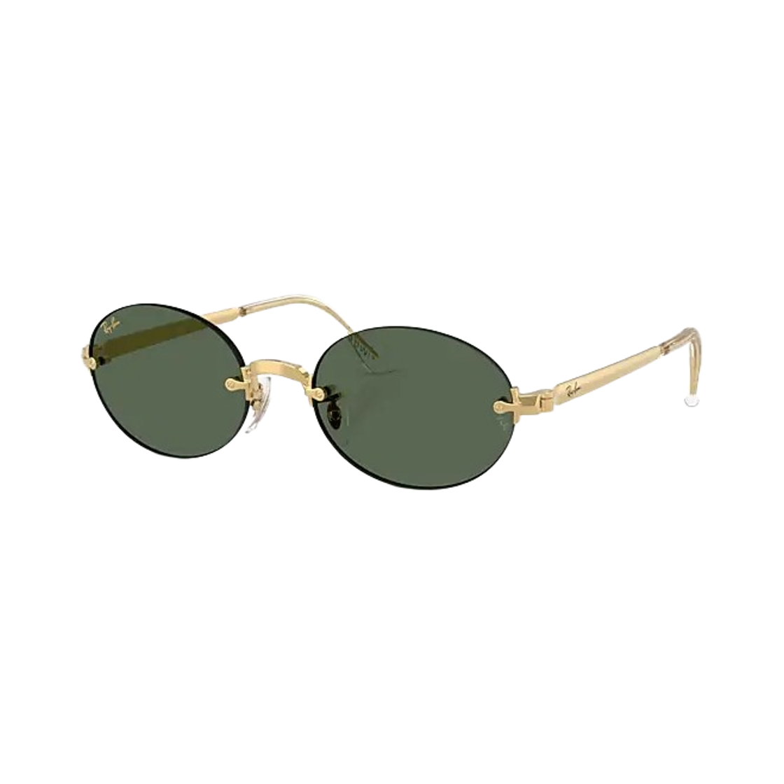 RB3929-001/71 Ray-Ban x A$AP Rocky Sunglasses Polished Arista Gold Dark Green Lenses Adjustable Nosepads