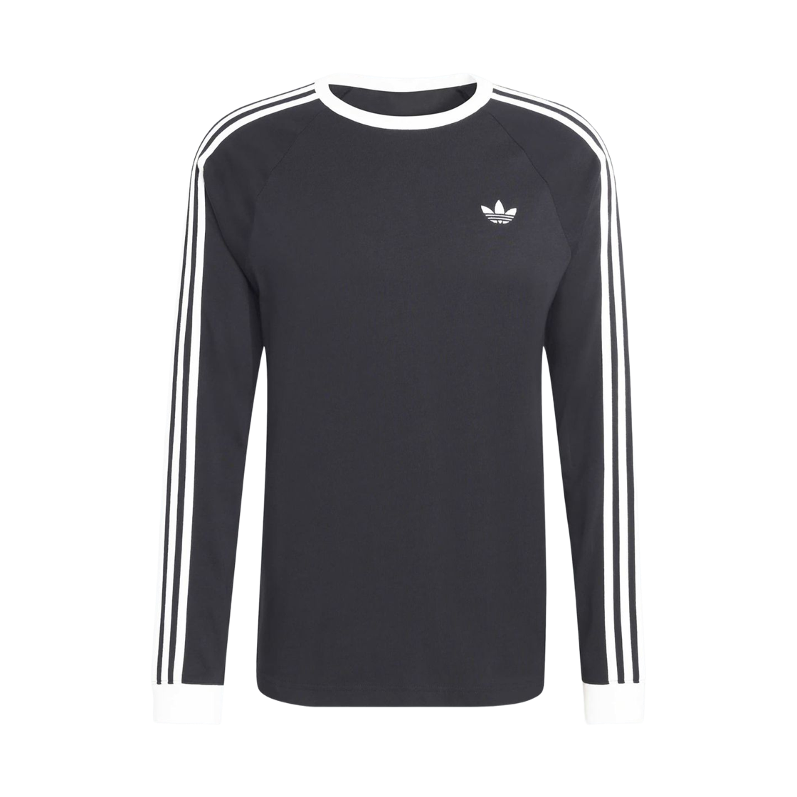 KE3546 Adidas 3-Stripes Long Sleeve T-Shirt Black - US Sizing