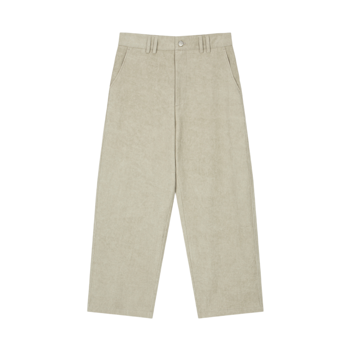 호노 리포트 워시드 와이드 코튼 팬츠 워시드 베이지(Hono Report Washed Wide Cotton Pants Washed Beige) - 2