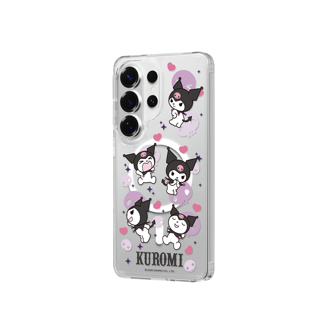 에스엘비에스 쿠로미 패턴 클리어 마그넷 케이스 for S26 Series(SLBS KUROMI Pattern Clear Magnet Case for S26 Series) - 5