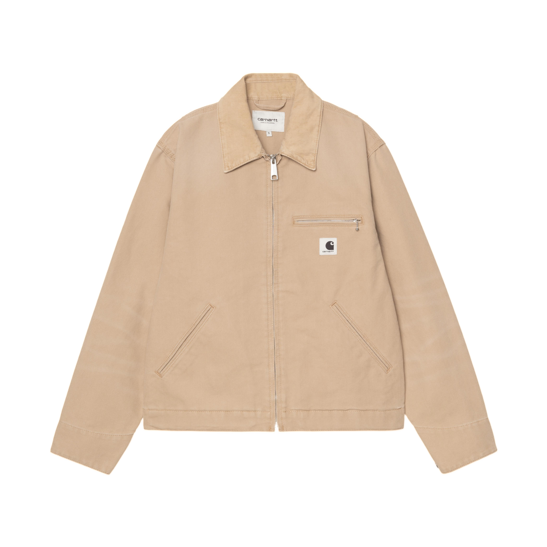 I034879-0ME-4O (W) Carhartt WIP OG Detroit Jacket Dusty H Brown Stone Canvas