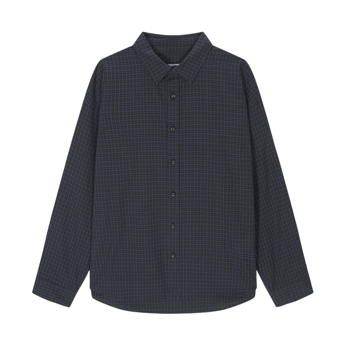 호노 리포트 오버핏 체크 셔츠 블루(Hono Report Overfit Check Shirts Blue)