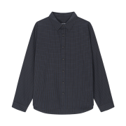 Hono Report Overfit Check Shirts Blue