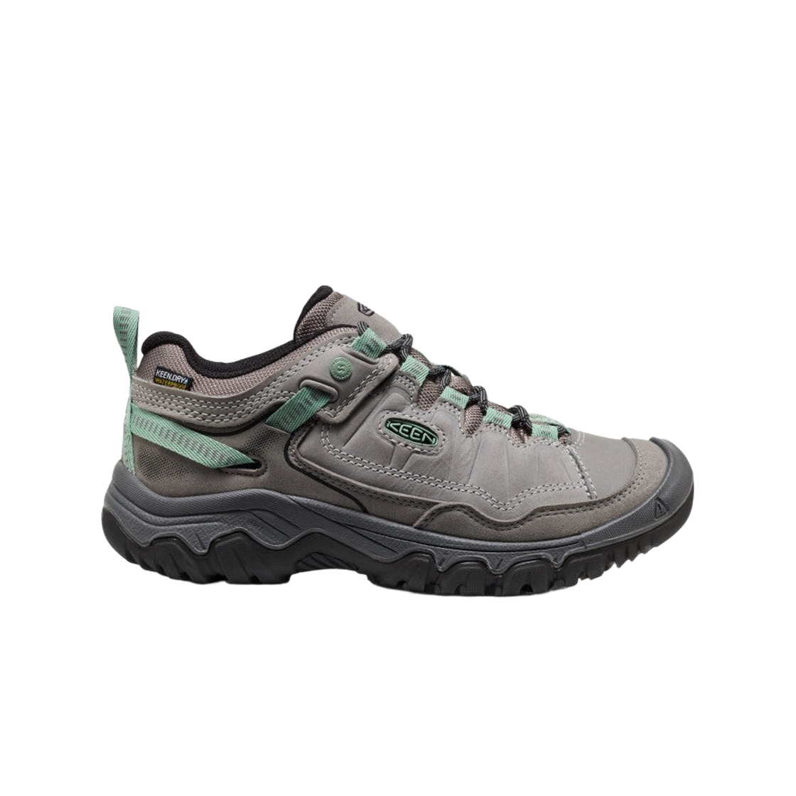 1028992 (W) Keen Targhee IV Waterprrof Hiking Shoes Alloy Granite Green