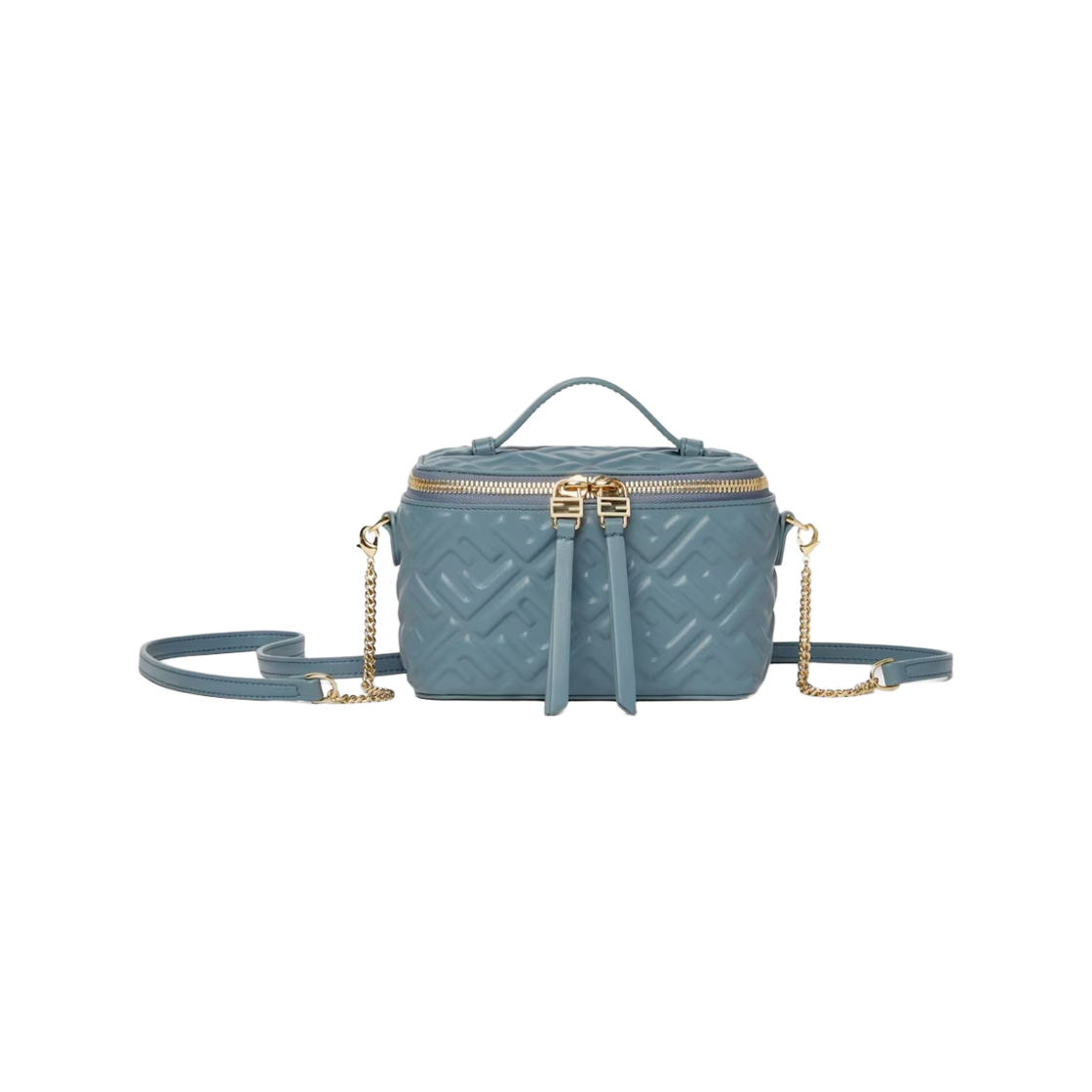 펜디 배니티 FF 모티프 나파 레더 미니백 라이트 블루(Fendi Vanity Nappa Leather Mini Bag with FF Motif Light Blue)