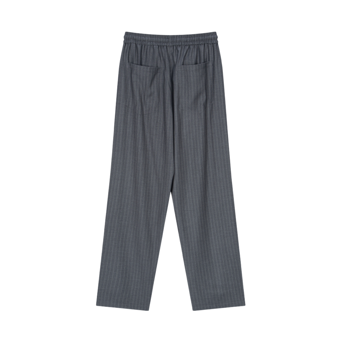 호노 리포트 릴렉스드 밴딩 트라우저 차콜 스트라이프(Hono Report Relaxed Banding Trousers Charcoal Stripe) - 2