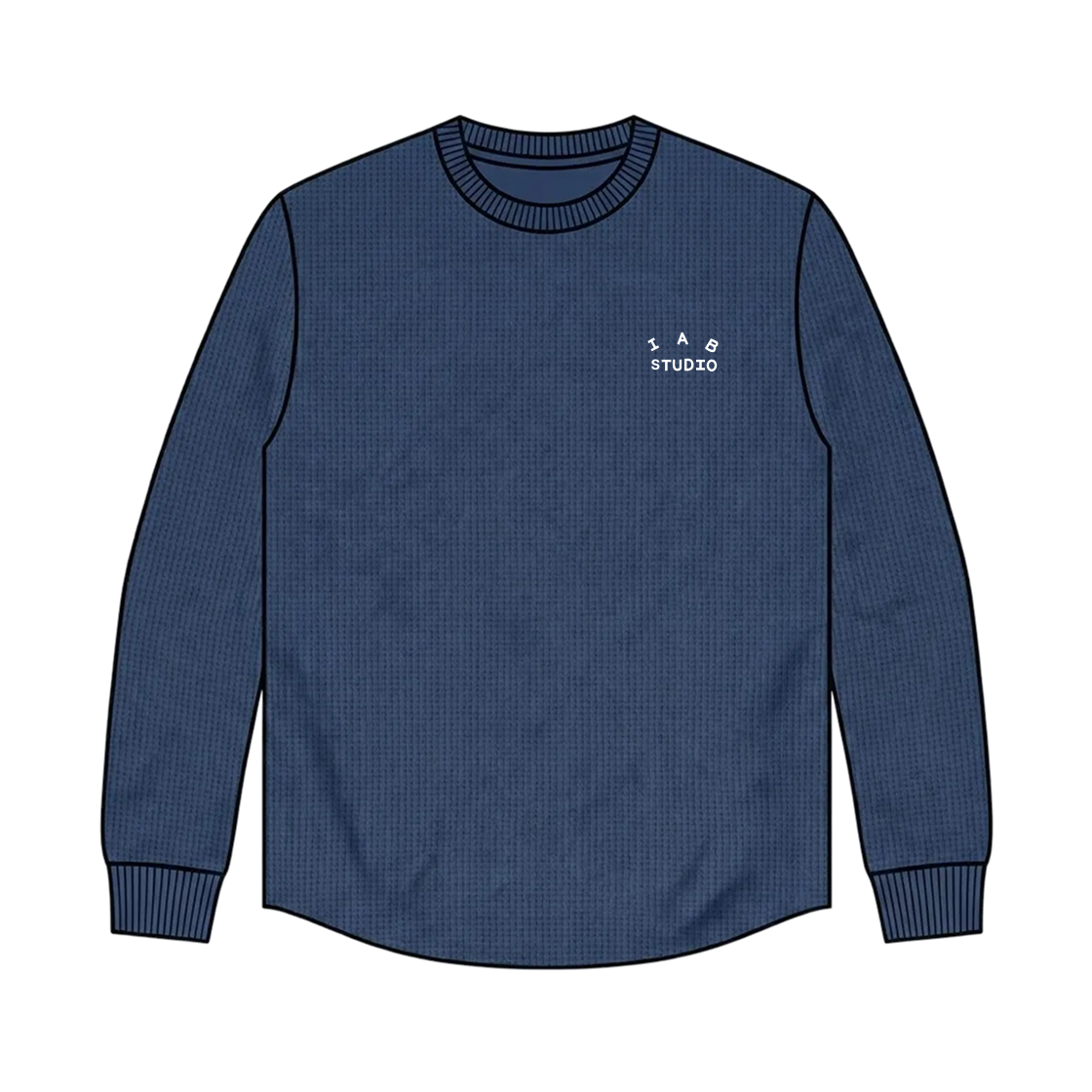 - IAB Studio IAB Waffle Long Sleeve Navy