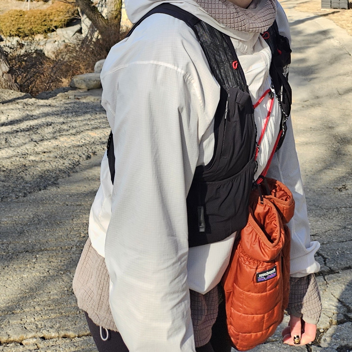 Arc'teryx Squamish Hoody Arctic Silk 착용 스타일