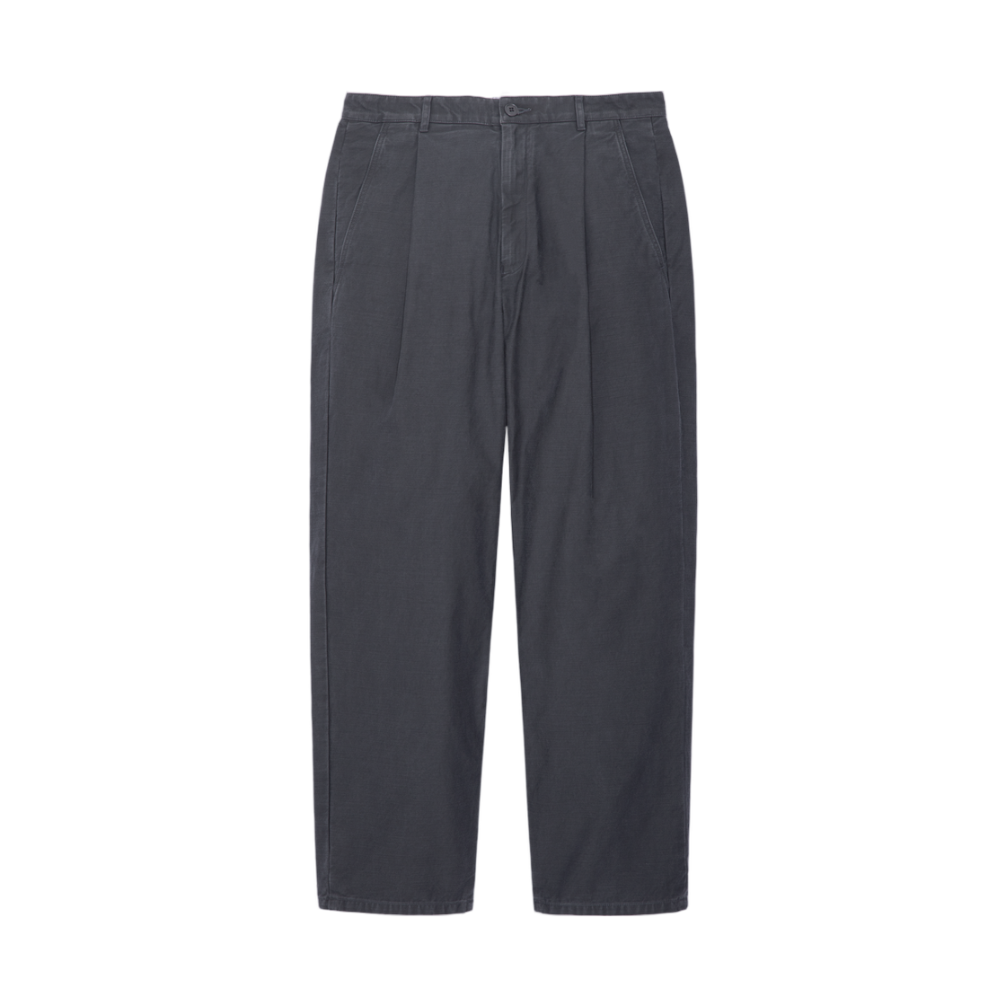 카브엠트 워시드 코튼 원 턱 팬츠 차콜 - 26SS(Cav Empt Washed Cotton One Tuck Pants Charcoal - 26SS)