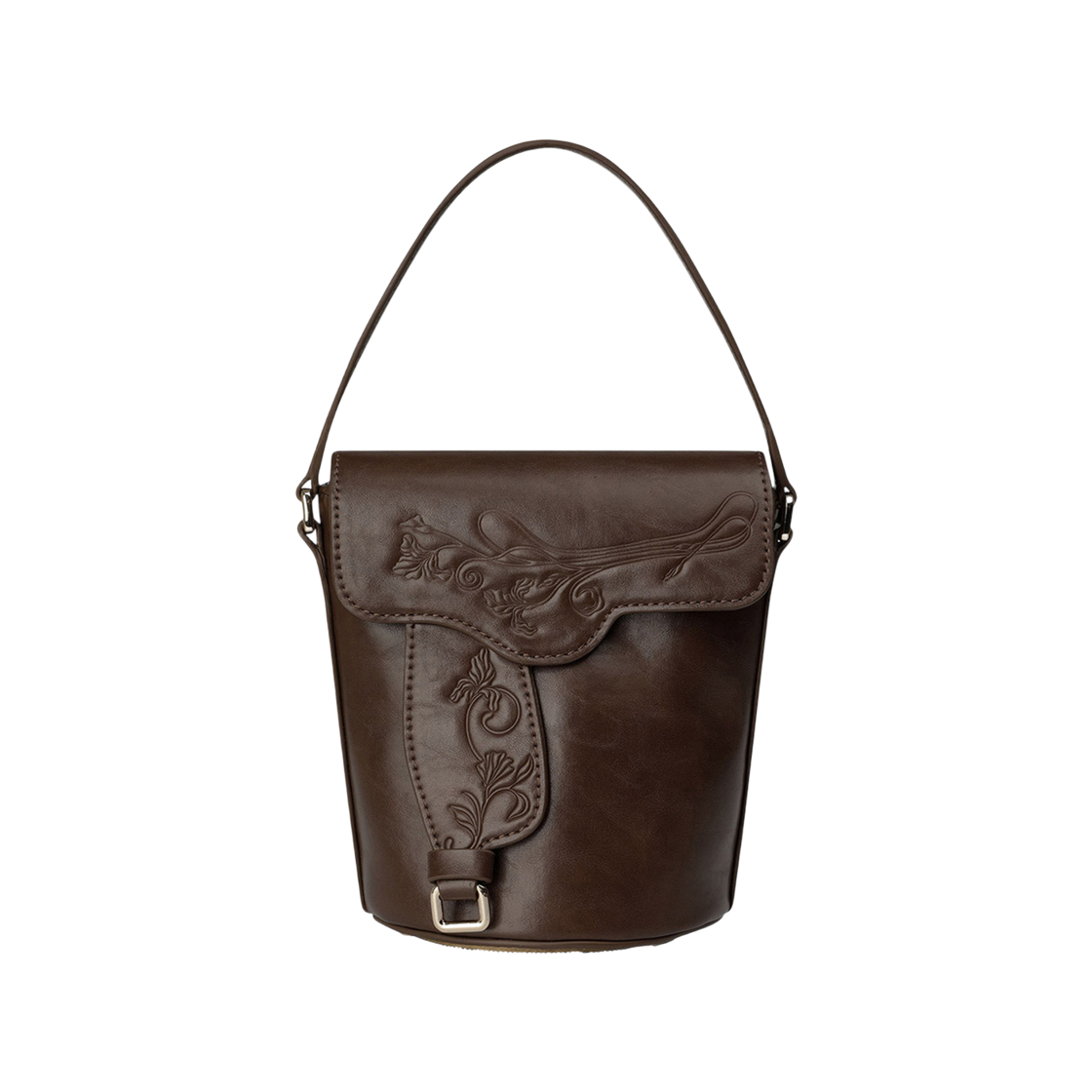 스컬프터 새들 버킷백 브라운(Sculptor Saddle Bucket Bag Brown)