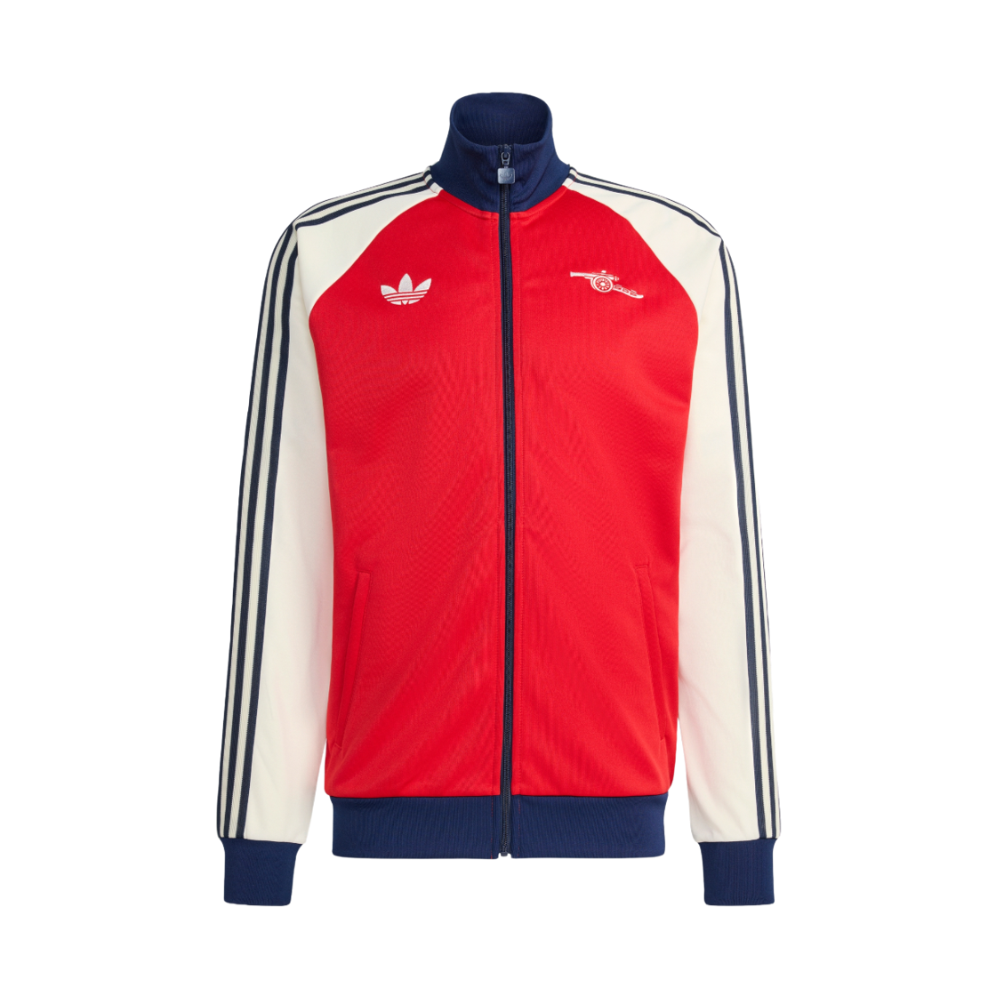 아디다스 아스널 FC OG 트랙 탑 베러 스칼렛 오프 화이트 - US 사이즈 (논 마킹 버전)(Adidas Arsenal FC OG Track Top Better Scarlet Off White - US Sizing (Non Marking Ver.))