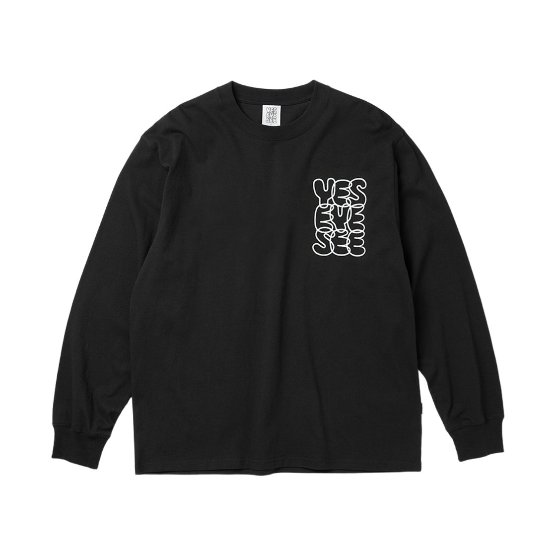 [더블적립] 예스아이씨 씨로고 롱슬리브 블랙